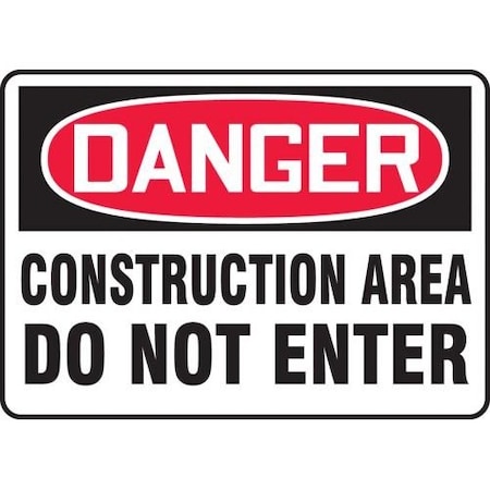 OSHA DANGER SAFETY SIGN CONSTRUCTIO MCRT128VA